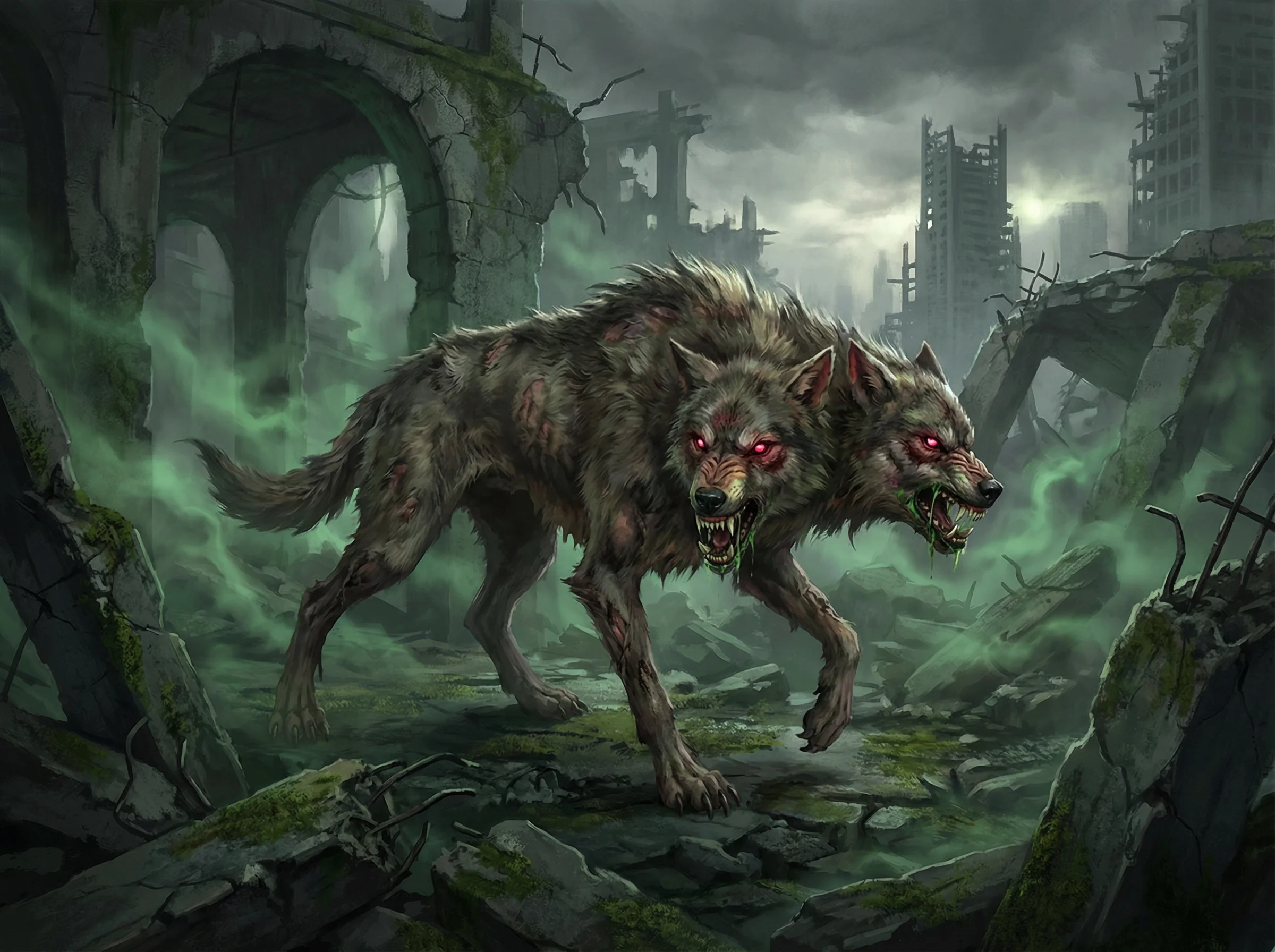 双头变异狼 - 麻将胡了 废土夜间猎食者